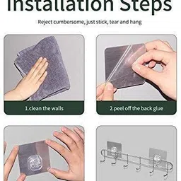sjk (Pack of 10) New ABS Hook Towel Hanger for Kitchen/Bathroom/Utensil PINX20.814 Hook 10-picture-29