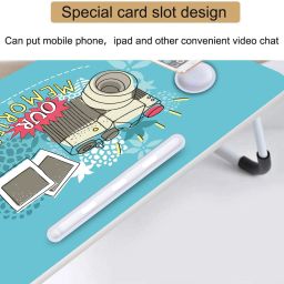 a v creation Foldable multipurpose Table Wood Portable Laptop Table image 3