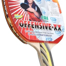Offensive XX Table Tennis Bat With Cover Red, Black Table Tennis Racquet-picture-11