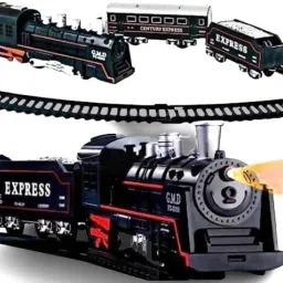 Train Toy Track Set for Kids With Light, Express Battery operated Toy Train-21
