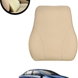 Beige Velvet Car Pillow Cushion for Maruti Suzuki-image-26