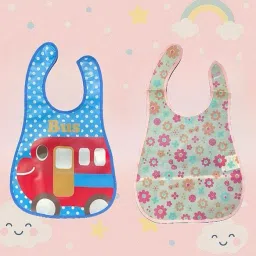 Baby Bibs – Waterproof & Washable Bib Set for Infants | Pack Of 2 |-picture-17