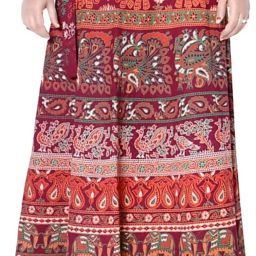 Women Printed Wrap Around Multicolor Skirt-image-90