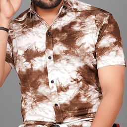 metronaut Men Regular Fit Printed Spread Collar Casual Shirt-picture-3