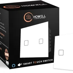 Howell 2 Gang Wi-Fi Smart 15 Amp Touch Switch Compatible With Alexa, Google & Siri Smart Switch-4