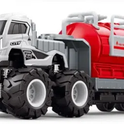 1:43 4WD Diecast Fire Engine Big Truck Toys with Friction Powered Truck For Kids-11