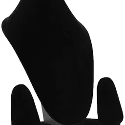 Necklace Jewellery Dummy Black Velvet Finish Display Stand (8 Inch) Jewellery Organizer-17