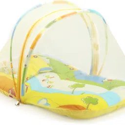 Mosquito Net with Zip Closure & Neck Pillow Cotton Baby Bed Sized Bedding Set-picture-18