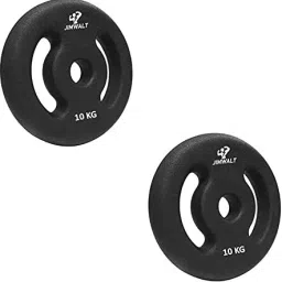20 kg Neoprene Coated Cast Iron Weight Plates(10kg*2=20) Home Gym Combo-image-88