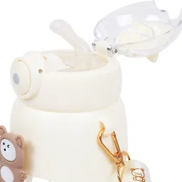 the little bunny hop in style 1200ml Large Capacity Water Bottle – With Flip Lid, Straw & Carry Strap image 3