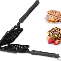 Non-Stick Waffle Maker Pancake Cooking Baking Tool with Long Handle Lock Design Waffle Maker-15