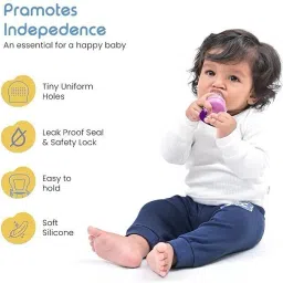 sipro Silicone Food/Fruit Nibbler, Soft Pacifier & Feeder Joystar | Feeder image 5