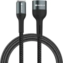 HAVELLS Type C 1.2 m USB Star- Braided Type A to Type C Data Cable 65W, 6A (AHNREHB000)-picture-12