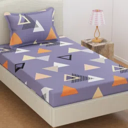 220 TC Cotton Single Abstract Flat Bedsheet-25