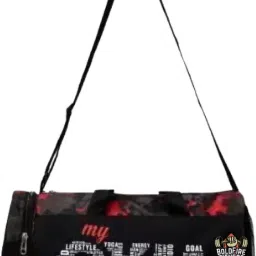 20 L Gym Duffel Bag - Fitness Bag, Gym,Multipurpose with Side Compartments for Man, Women. - Black-image-48