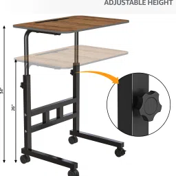 elv direct Multipurpose Movable Table with Adjustable Height Engineered Wood Multipurpose Table image 4