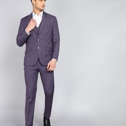 van heusen Men 3 PC Suit Textured Suit-picture-42