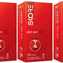 Not Out Climax Delay with 1500+ Raised Dots Condoms (30 S) Condom-4