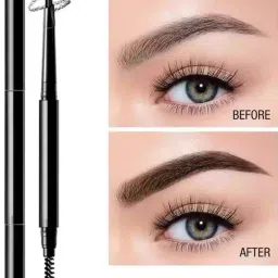 Eyebrow Pencil 2 Packs, Waterproof Smudge-Proof Brow Pencil with Brow Brush,-18