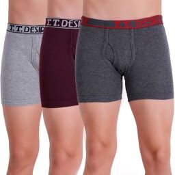 Pack of 3 Solid Men Trunk-image-24