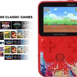 MOBIZAC G620 Portable Mini Video Game for Kids with Video Controller with 500 Games Super Mario Contra Series Street Fighter-36