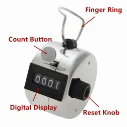 rhonnium ™ Mechanical Clicker Digital Handheld Tally Counter Analog Tally Counter image 2