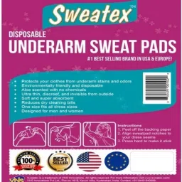 sweatex (1 Pack with 10 sweat pads) Sweat Pads image 3