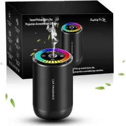 Sound Pickup Display Lighting Sky Projection Aroma Diffuser, Car Air Freshener Portable Car Air Purifier-21
