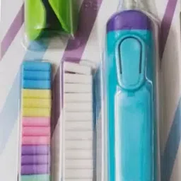 Electric erasers for Kids with Fan. 30 Refills Non-Toxic Eraser-4