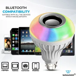 moozmob Bluetooth RGB Music Bulb Dj Bulb with Remote Controller Disco Speaker Bulb Light Single Disco Ball image 4