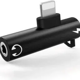 SANNO WORLD Black Lightning to 3.5 mm Headphone Jack and Charging Adaptor and Splitter Compatible Phone Converter-36