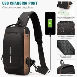 Black Men & Women Sling Bag Sling Bag-Black_Anti-theft Water-Resistant Cross body Bags With USB Charging Bag-image-98