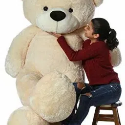 Very Soft 4 Feet Lovable/Huggable Teddy Bear with Neck Bow for Girlfriend - 122 cm-image-26