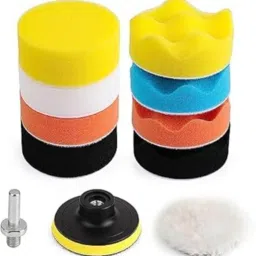 CAR Polishing Pads Sponge and Woolen Waxing Buffing Kits, Car Sanding Polisher Headlight Cleaning Kit-image-42