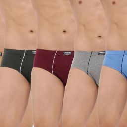 Pack of 5 Anti-Microbial Super Combed Cotton Solid Men Brief-image-71