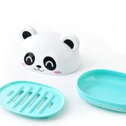 Cute Panda cartoon Soap Box Holder With Cover-picture-11