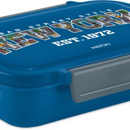 Super Sherry Tiffin Lunch Box with Leak-Proof Inner Container Spoon & Fork Blue 2 Containers Lunch Box-image-31