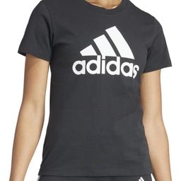 adidas Women Sporty Round Neck Pure Cotton Black T-Shirt-picture-41