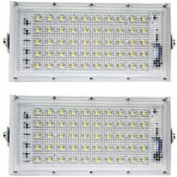 50 Watt Brick Ultra Bright lens Led Flood Light (Color-White) (Pack of -2) Flood Light Outdoor Lamp-image-34