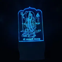 3D Illusion LED Light Night Lights for 7 Colors Led Changing Lighting Bedroom Decoration Decorative Lighting Gifts for Boys Girls Kids Baby Friends Mahakali maa Night Lamp Night Lamp-image-54