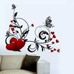90 cm Hearts with Floral Design 5727 Self Adhesive Sticker-image-39