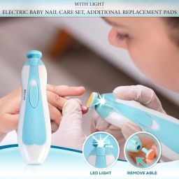 New Baby Nail File Electric,Baby Nail Trimmer with 6 Grinding Heads Safe (Bule7)-picture-25