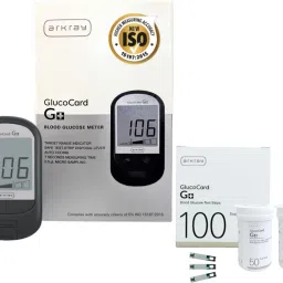GlucoCard G+ Glucometer – 100 Strips, Quick Results, Safe Disposal Glucometer-13