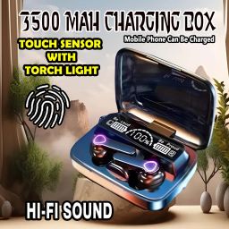 crecro M19 bluetooth earbuds headset wireless earphone 5.3 LED Display M10 Q71 Smart Headphones-image-113