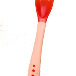 the little lookers Silicone Tip Heat Sensitive Silicone Spoons | Temperature Sensing Spoons | Fork Set - Pack of 2 (Red & Blue)- Silicone image 2