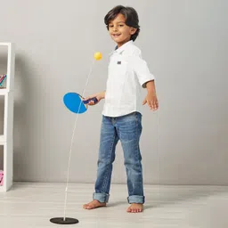 Indoor Table Tennis Ping Pong Trainer Set with Adjustable Height Training Self Table Tennis Kit-image-70
