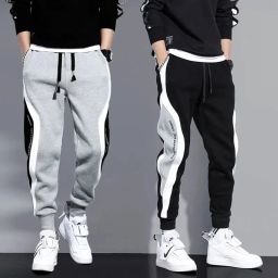 Pack of 2 Men Colorblock Silver, Black Track Pants-image-83