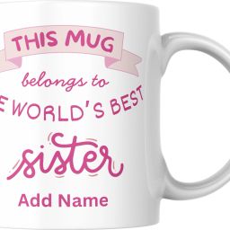 Personalized Coffee with Name for Sister for Birthday Rakhi Gifts Bhai Dooj Ceramic Coffee Mug-image-59