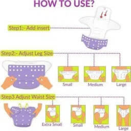 cutieful BABY PLAIN MULTICOLORED BUTTON DIAPERS WITH GREY INSERTS 4 LAYERS COMBO PACK - 5D5I image 3