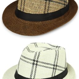 ZACHARIAS Paper Jute Fedora Hat Cap-image-63